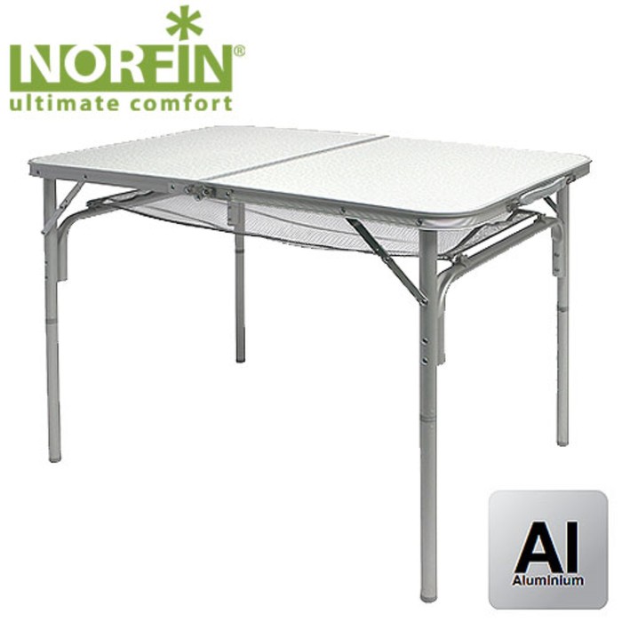 стол norfin gaula m nf серый Стол склад. Norfin GAULA-M NF Alu 90x60