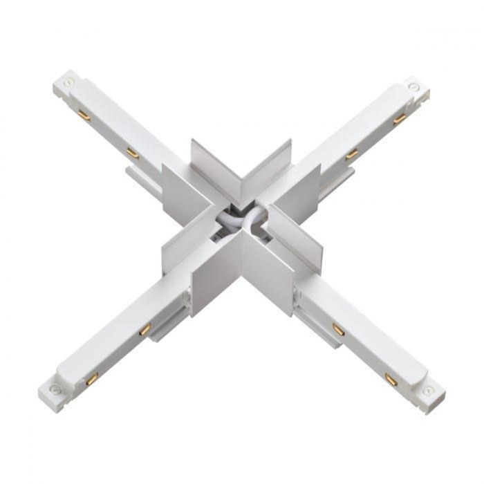 

Коннектор X-образный FLUM, цвет белый