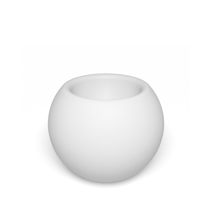 фото Светодиодное кашпо sphere s, 62 × 52 × 62 см, ip65, аккумулятор, свечение белое pillars