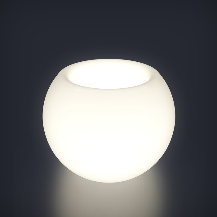 Светодиодное кашпо Sphere M, 82 × 70 × 82 см, IP65, 220 В, свечение белое светодиодное кашпо boach m 116 × 98 × 116 см ip65 220 в свечение белое