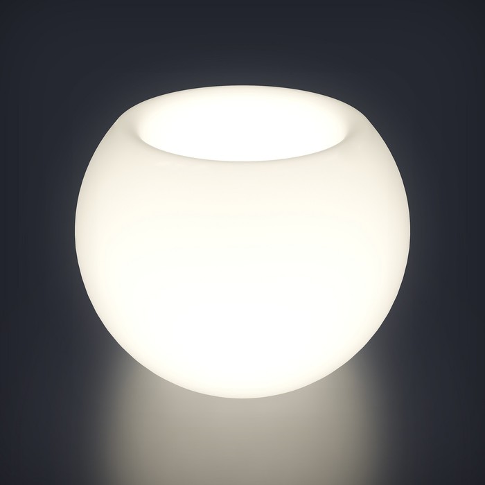 Светодиодное кашпо Sphere L, 102 × 87 × 102 см, IP65, 220 В, свечение белое светодиодное кашпо sphere l 102 × 87 × 102 см ip65 аккумулятор свечение белое