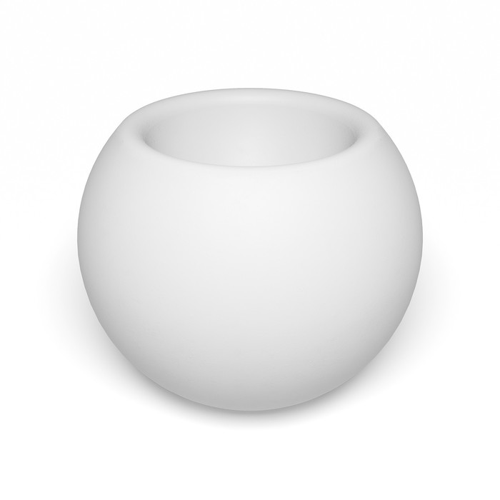 фото Светодиодное кашпо sphere l, 102 × 87 × 102 см, ip65, аккумулятор, свечение белое pillars