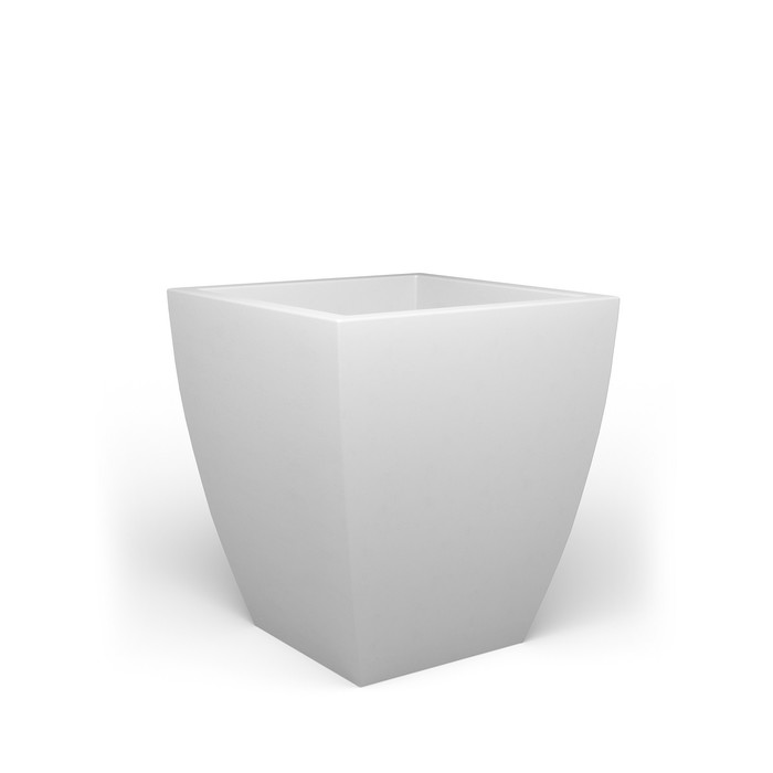 фото Светодиодное кашпо linea s, 52 × 76 × 52 см, ip65, аккумулятор, свечение rgb pillars