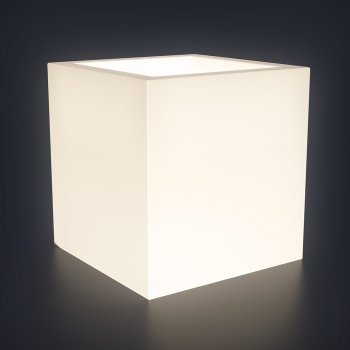 Светодиодное кашпо Cubo M, 40 × 42 × 40 см, IP65, 220 В, свечение RGB