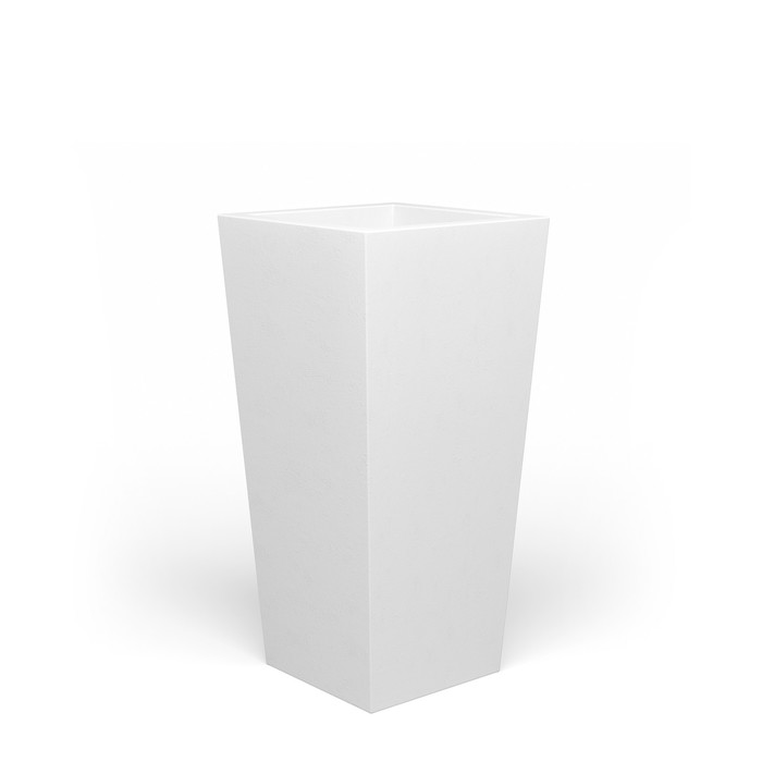 фото Светодиодное кашпо quadrum m, 30 × 66 × 30 см, ip65, 220 в, свечение белое pillars