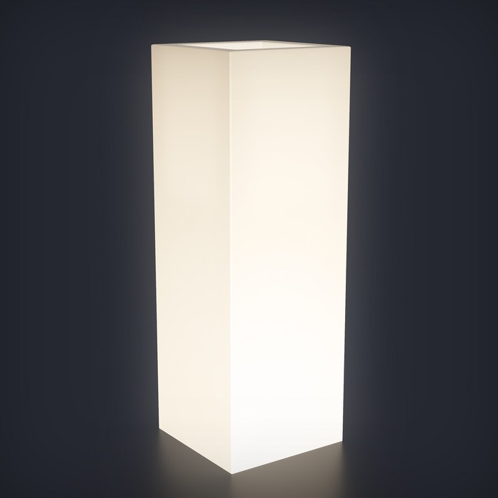 Светодиодное кашпо Vertical M, 40 × 71 × 40 см, IP65, 220 В, свечение белое светодиодное кашпо vertical l 31 × 90 × 31 см ip65 220 в свечение белое