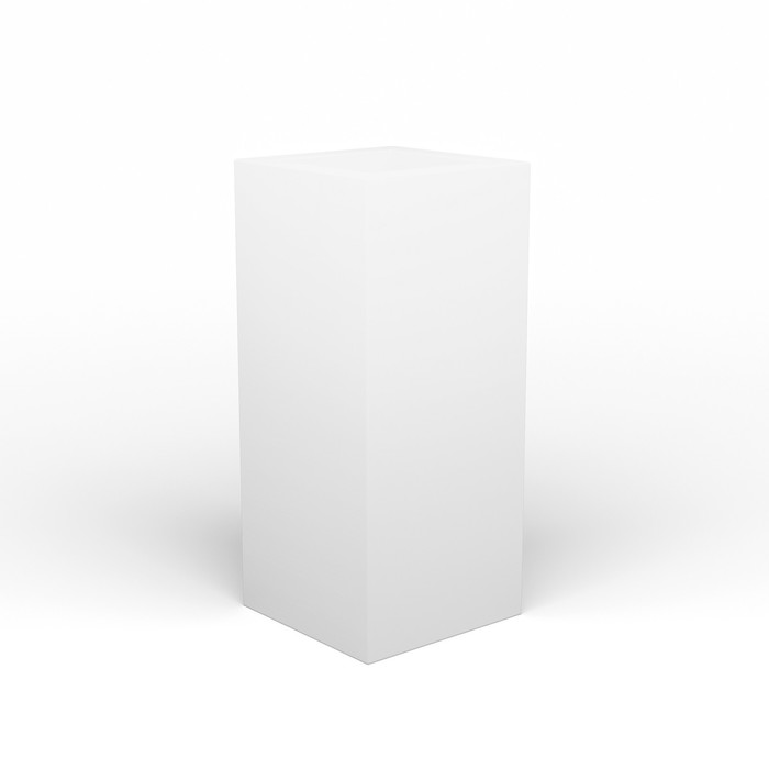 фото Светодиодное кашпо vertical l, 31 × 90 × 31 см, ip65, аккумулятор, свечение rgb pillars