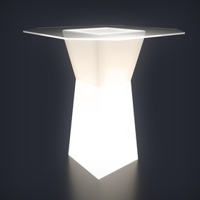 Светодиодный стол Prismo, 74 × 110 × 74 см, IP65, 220 В, свечение белое Ош