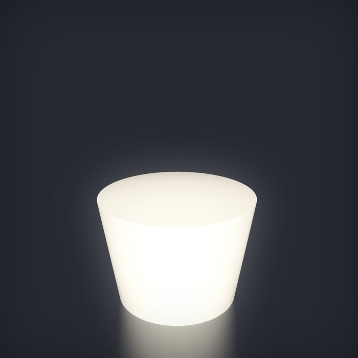 фото Светодиодная фигура светящийся стол "conos mini m", 80x50 см, 240в, ip65, белый pillars