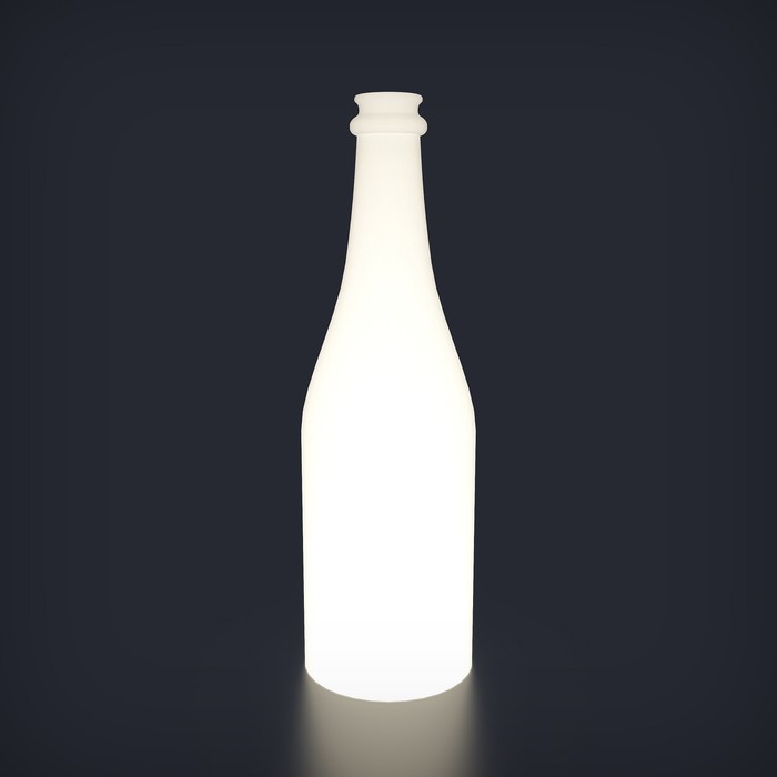 фото Светодиодная фигура светильник "bottle", 10x33 см, аккумулятор, ip65, rgb pillars