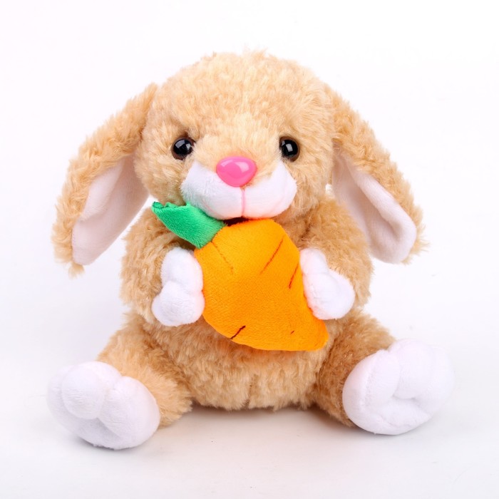 Мягкая игрушка «Кролик с морковкой», 17 см мягкая игрушка кролик в шарфе 17 см
