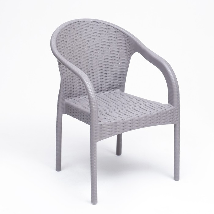 Кресло садовое Феодосия 64 х 58,5 х 84 см, серый шафран кресло садовое феодосия 64 х 58 5 х 84 см белое