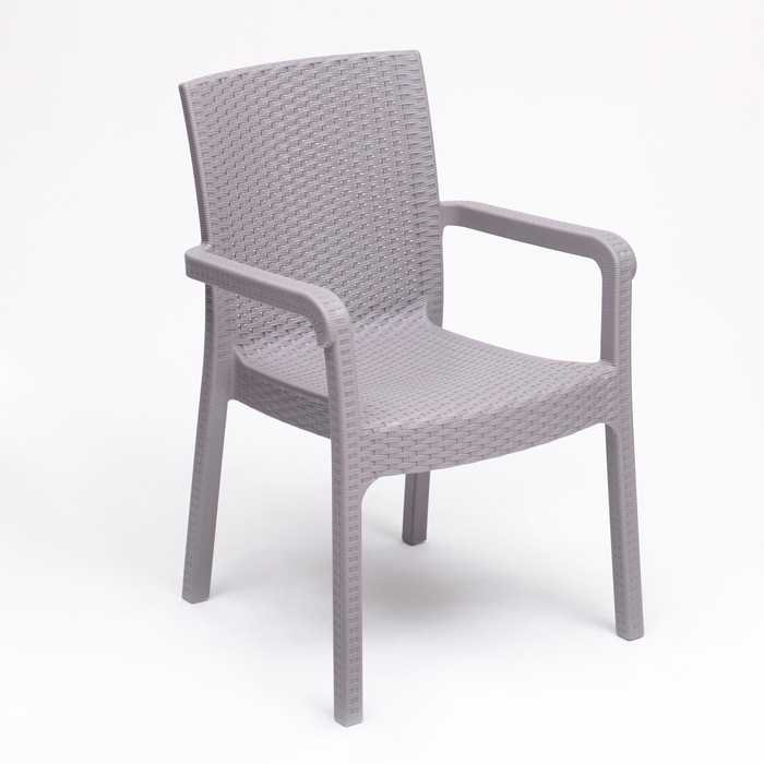 Кресло садовое Ротанг 57 х 57 х 87 см, серый