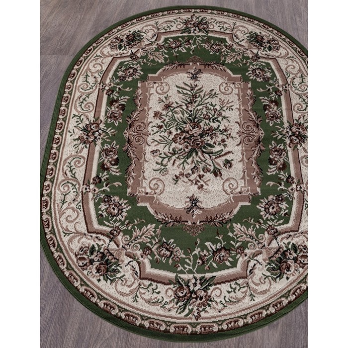 

Ковер овальный GAVANA 5439, размер 180x250 см, цвет green