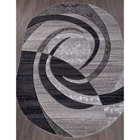 

Ковер овальный MEGA CARVING d264, размер 150x230 см, цвет gray