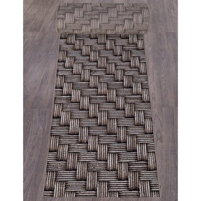 

Ковровая дорожка Sierra d722, размер 100x3000 см, цвет beige-brown