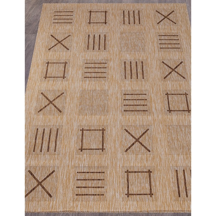 

Ковер прямоугольный VEGAS S003, размер 160x230 см, цвет beige-brown