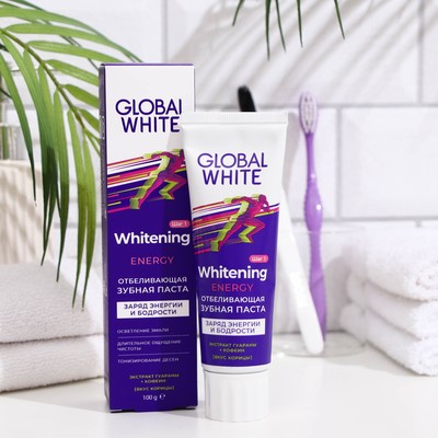 Зубная паста Global White отбеливающая Энерджи, 100 г