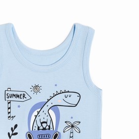 

Комплект для мальчика (майка, трусы), цвет голубой/summer, рост 110 см