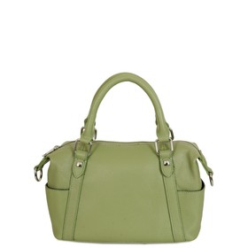 

2900 Сумка саквояж, отдел на молнии, цвет зеленый 28х19х10см