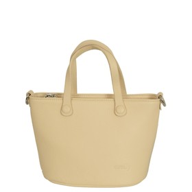 

0019 Сумка тоут, отдел на молнии, цвет бежевый 19х16х12см