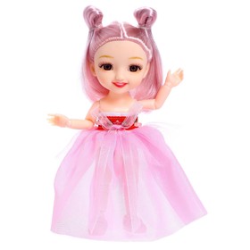 Кукла шарнирная «Женечка» в платье, цвет розовый Ош