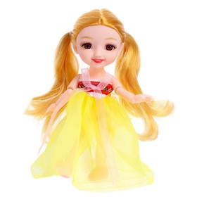 Кукла шарнирная «Женечка» в платье, цвет жёлтый Ош