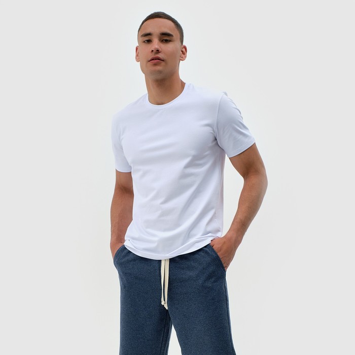 

Футболка мужская однотонная MINAKU REGULAR FIT: цвет белый, р-р 56