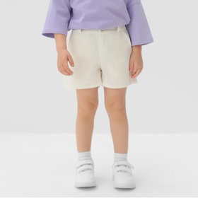 Шорты детские MINAKU: Cotton Collection цвет белый, рост 122