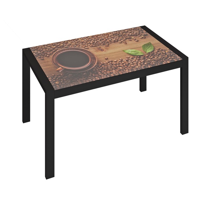 Обеденный стол «Бостон», 1200 × 700 × 754 мм, цвет чёрный муар / кофе обеденный стол бостон 1200 × 700 × 754 мм цвет чёрный муар город