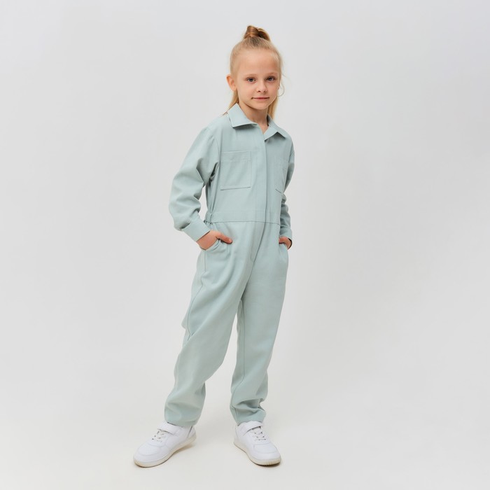 

Комбинезон для девочки MINAKU: Casual collection KIDS цвет мятный, рост 158