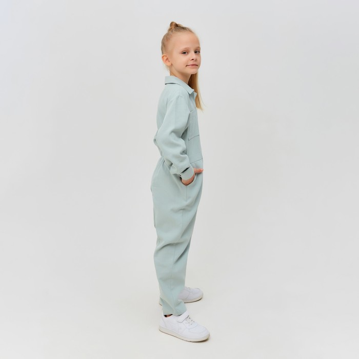 фото Комбинезон для девочки minaku: casual collection kids цвет мятный, рост 158