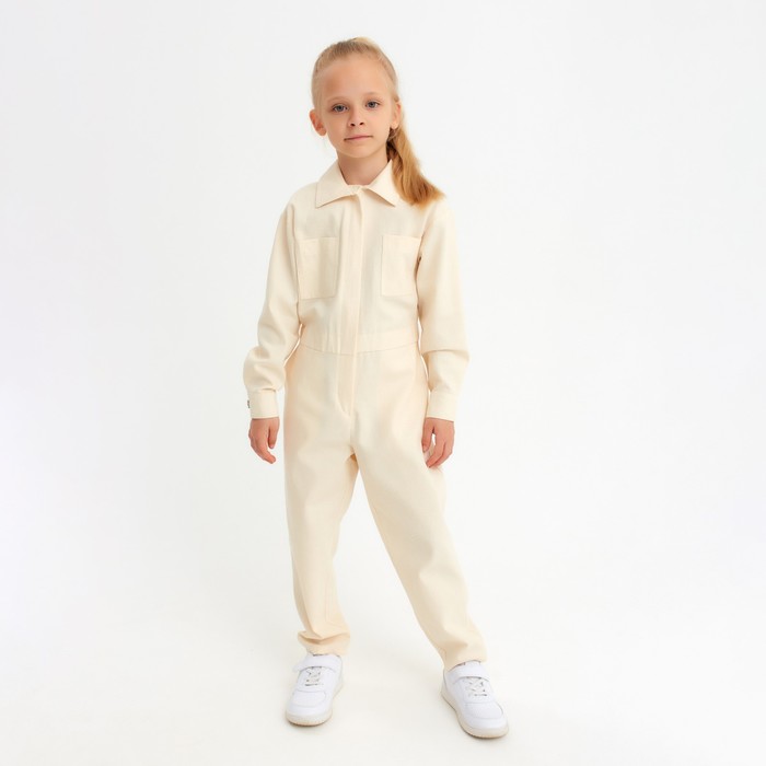 Комбинезон для девочки MINAKU Casual collection KIDS цвет бежевый рост 134 1469₽