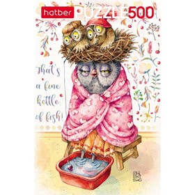 

Пазл «Совушки-милашки», 500 элементов