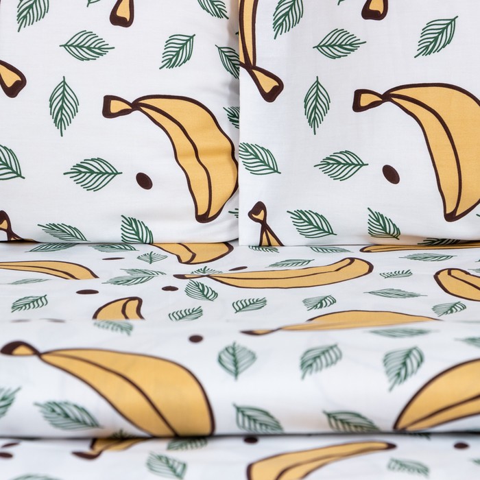 

Постельное бельё LoveLife евро Bananas 200х217 см, 225х240 см, 50х70см-2шт, 100%хлопок, сатин, 125г/м²