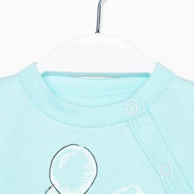 

Боди для мальчика, цвет мятный, рост 80 см