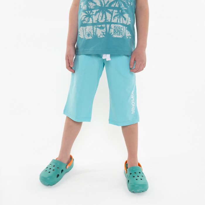 Шорты для мальчика, цвет голубой, рост 110 комплект футболка шорты для мальчика цвет голубой рост 110 см