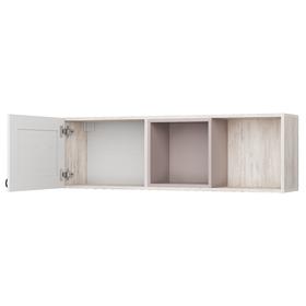 

Полка навесная П-45 Фьюжн 1200х270х370 Белый/корпус Глиняный серый/Артвуд светлый