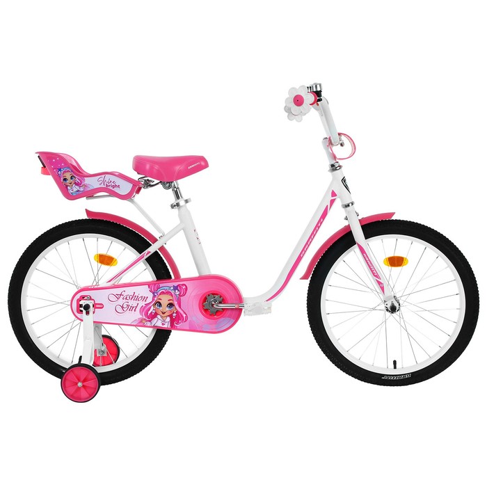 фото Велосипед 20" graffiti fashion girl, цвет белый/розовый