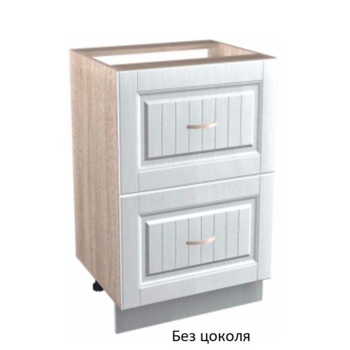 

Шкаф напольный 2-ящ Кантри 500х510х820 Дуб молочный/Белый