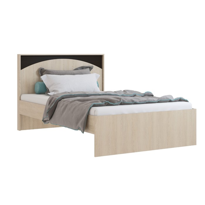 Кровать «Ева» с поддоном , 1200 × 2000 мм, цвет дуб сонома / дуб венге кровать ева с ящиками 800 × 2000 мм цвет дуб сонома дуб венге