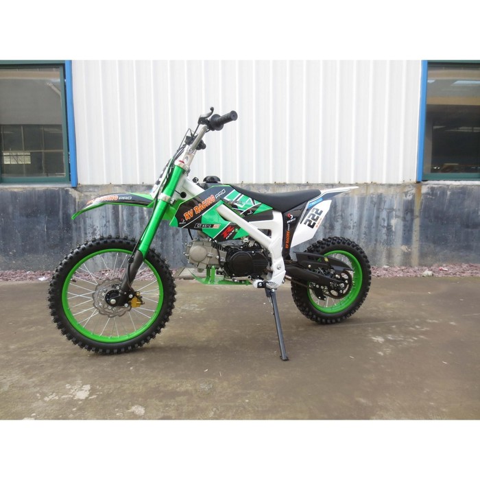 фото Питбайк vento pitbike 17"/14" 125сс, кик-/эл.стартер, фара, стоп сигнал, зеркала, зёленый