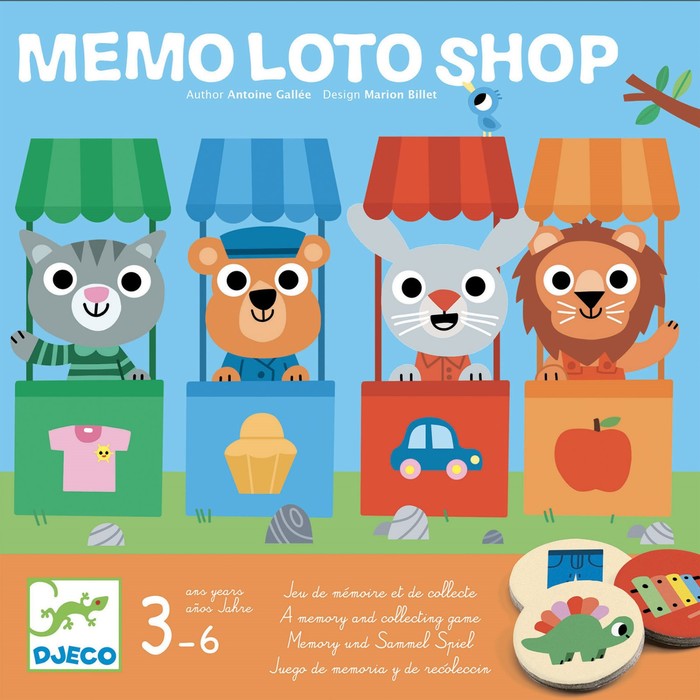 

Настольная игра Djeco Мемо «Магазин»