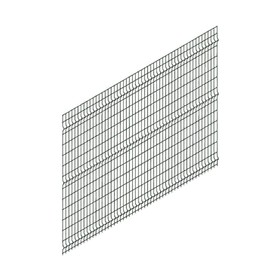 Панельное ограждение, 1.53 × 2.5 м, ячейка 200 × 55 мм, диметр прута 3.5 мм, цвет графит