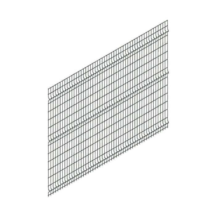 

Панельное ограждение, 2.03 × 2.5 м, ячейка 200 × 55 мм, диаметр прута 3.5 мм