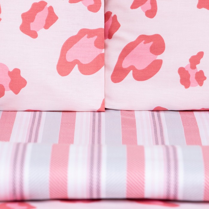 

Постельное бельё LoveLife 1, 5сп Pink leopard 143х215см, 150х225см, 50х70см-2шт, 100%хлопок, сатин, 125г/м²