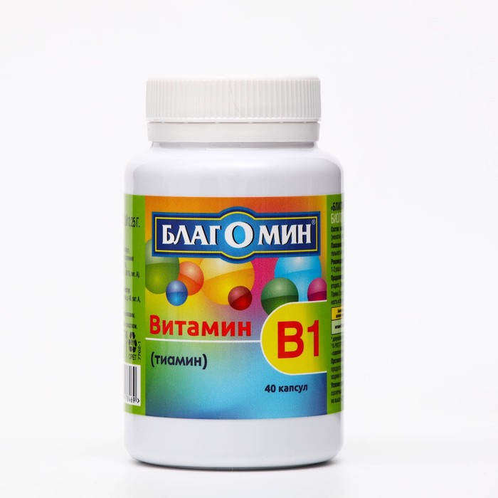 Витамин B1 Благомин, 40 капсул
