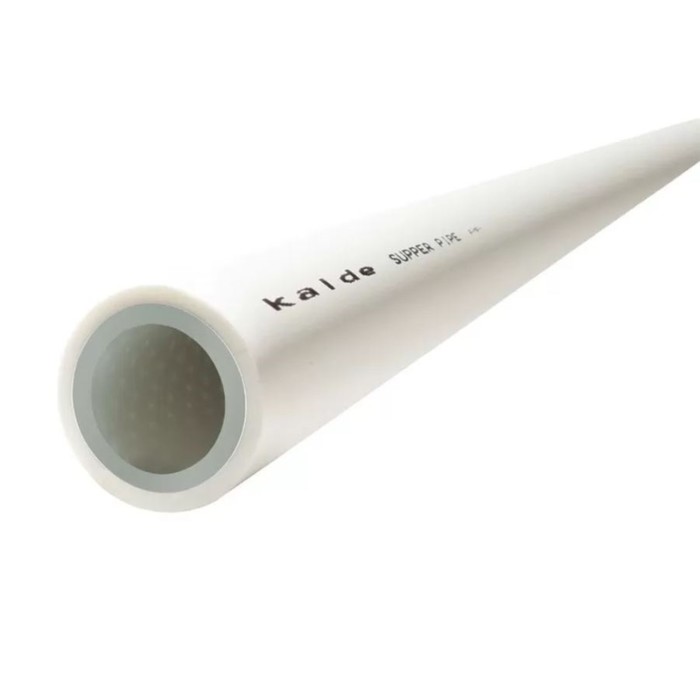 Труба полипропиленовая Kalde, армированная алюминием, d=25 мм, PN 25, 4 м, белая