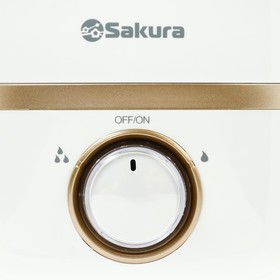 

Увлажнитель воздуха Sakura SA-0608WG, ультразвуковой, 23 Вт, 4 л, 25 м2, ароматизация, белый