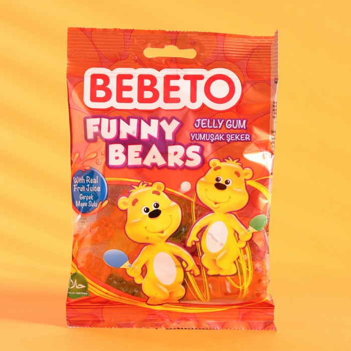 Жевательный мармелад BEBETO FUNNY BEARS, 70 г